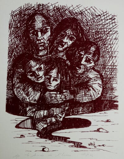 Le suicide de l'homme (Sérigraphie 1/21) 1976