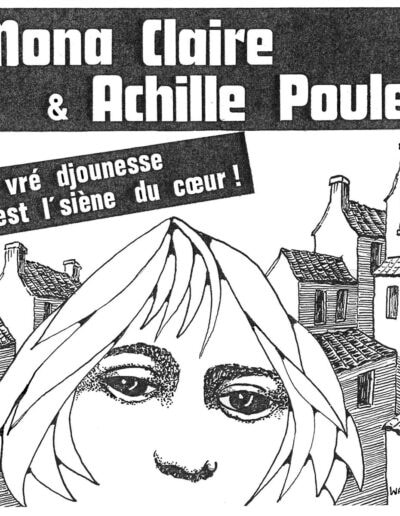 Mona Claire et Achille Poulet (Pochette 45 tours)
