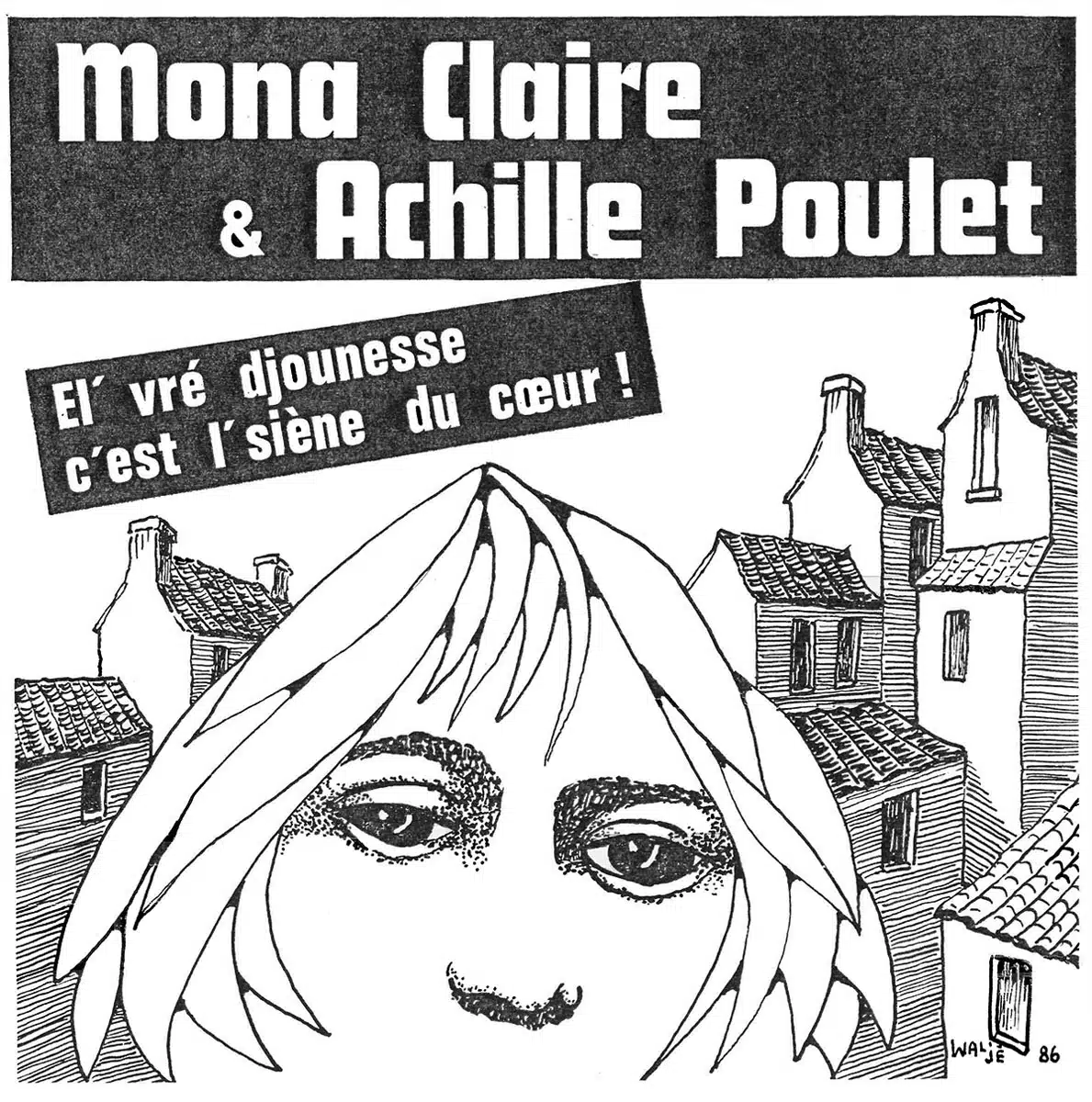 Mona Claire et Achille Poulet (Pochette 45 tours)