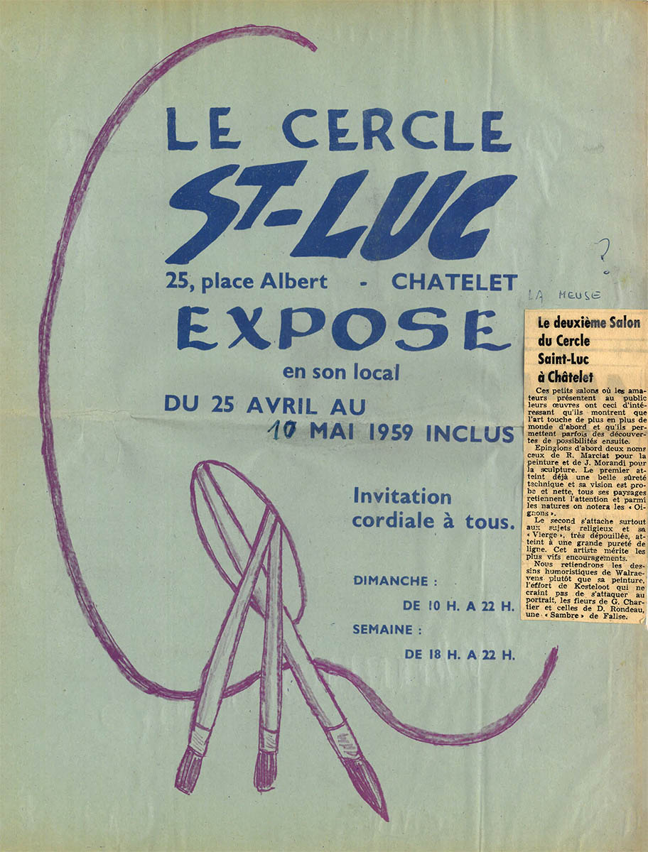 Châtelet - Expo collective 1 - Cercle St Luc - 1959