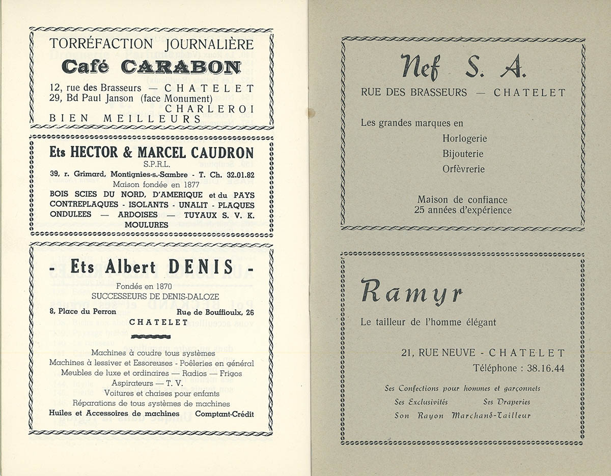 Châtelet - Expo collective 2 - Cercle St Luc - 1959 - Catalogue 10