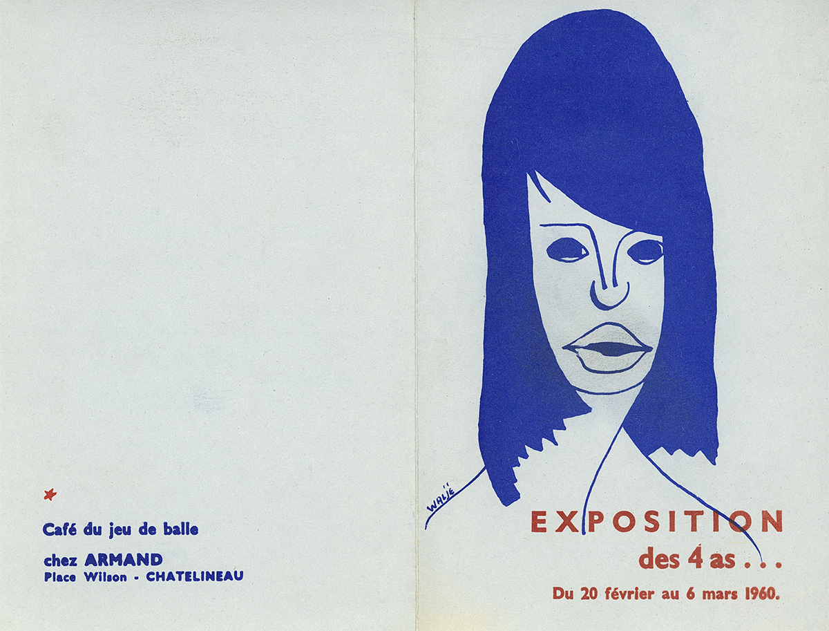 Châtelineau - Expo collective 3 - Café du jeu de balle - 1960 - Catalogue recto