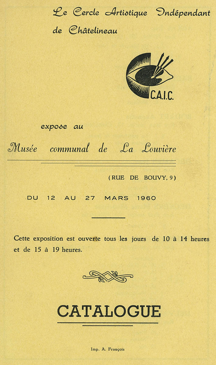 La Louvière - Expo collective 4 - Musée Communal - 1960 - Catalogue 1