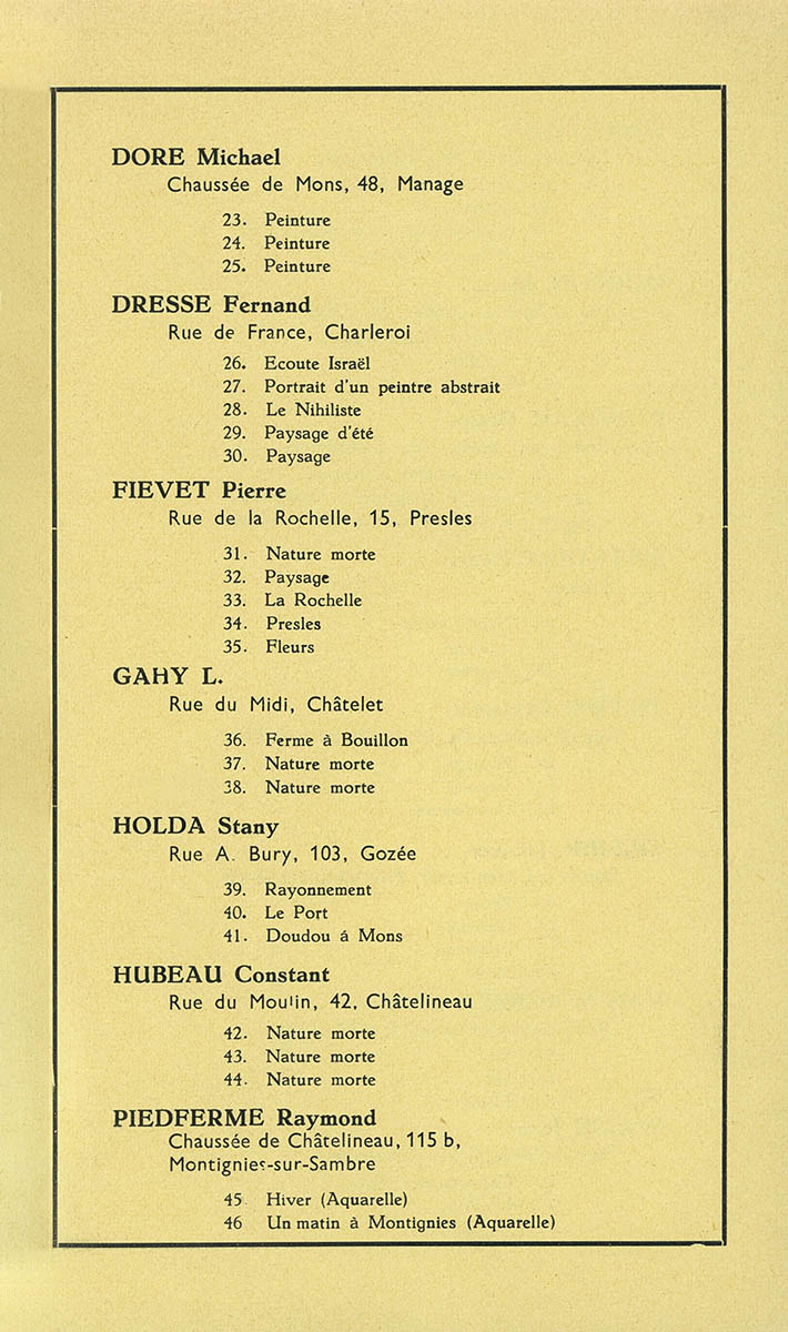 La Louvière - Expo collective 4 - Musée Communal - 1960 - Catalogue 3