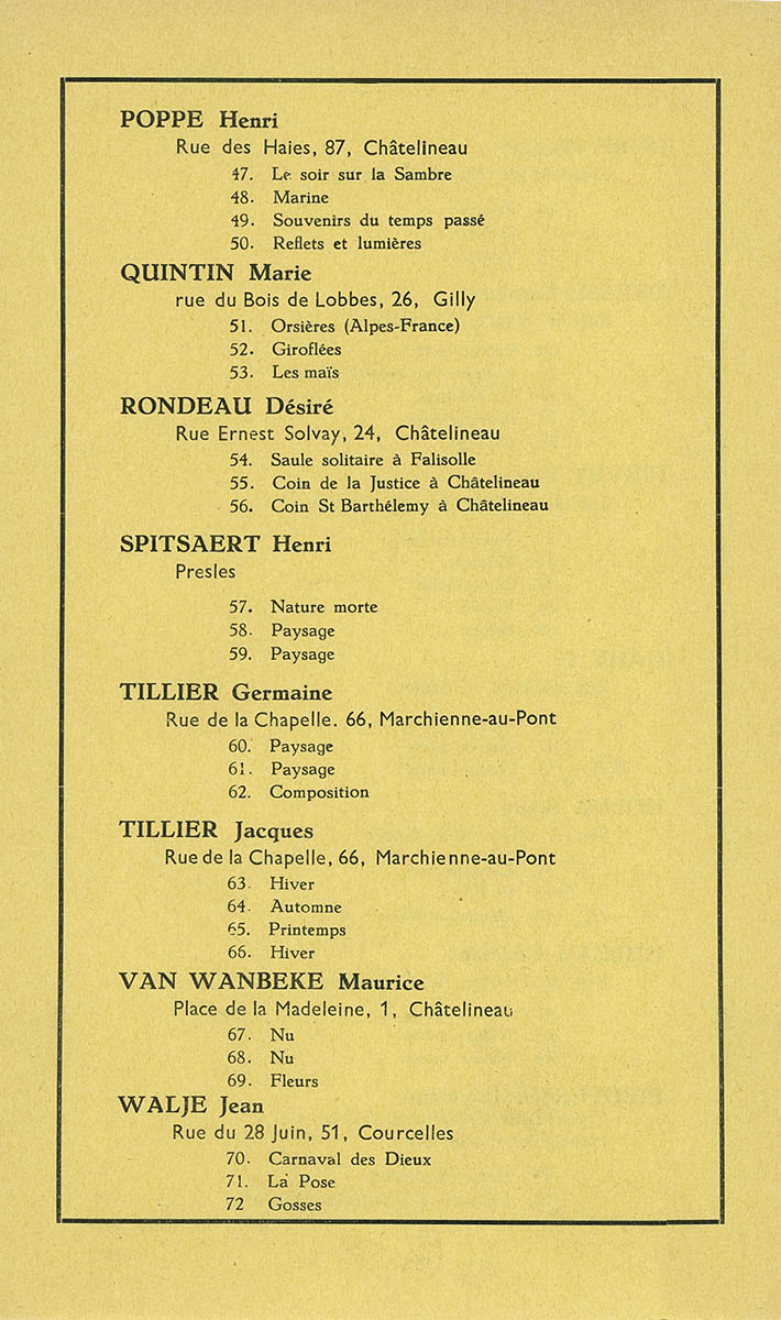 La Louvière - Expo collective 4 - Musée Communal - 1960 - Catalogue 4