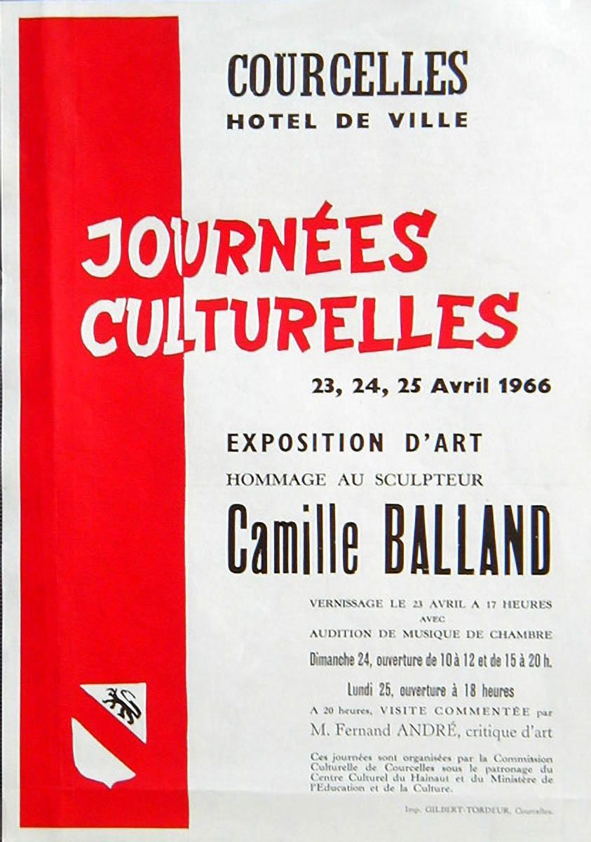 Courcelles- Expo collective 20 - Camille Balland - 1966