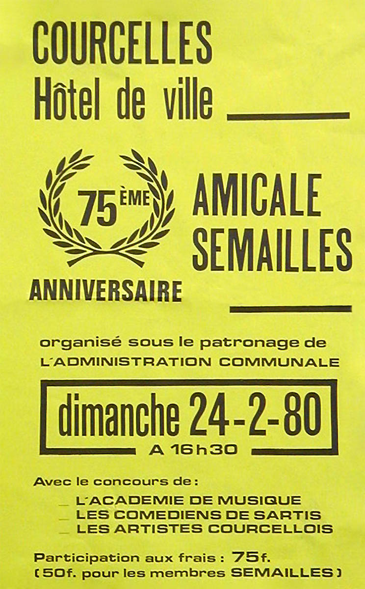 Courcelles - Expo collective 25 - Hôtel de ville - 1980