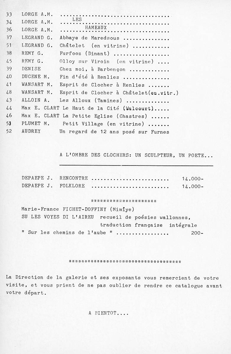 Châtelet - Expo collective 38 - Galerie 