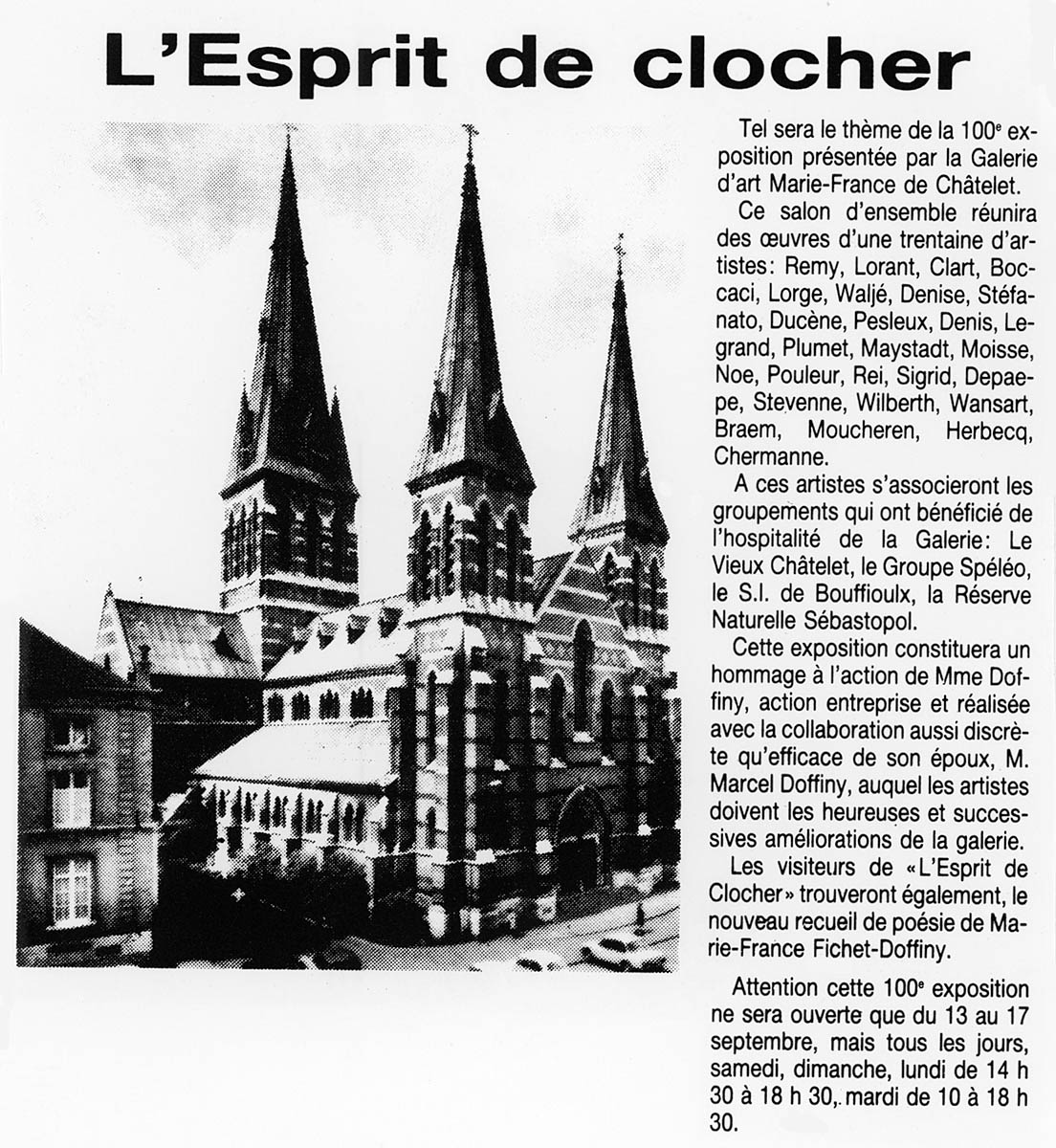 Châtelet - Expo collective 38 - Galerie 