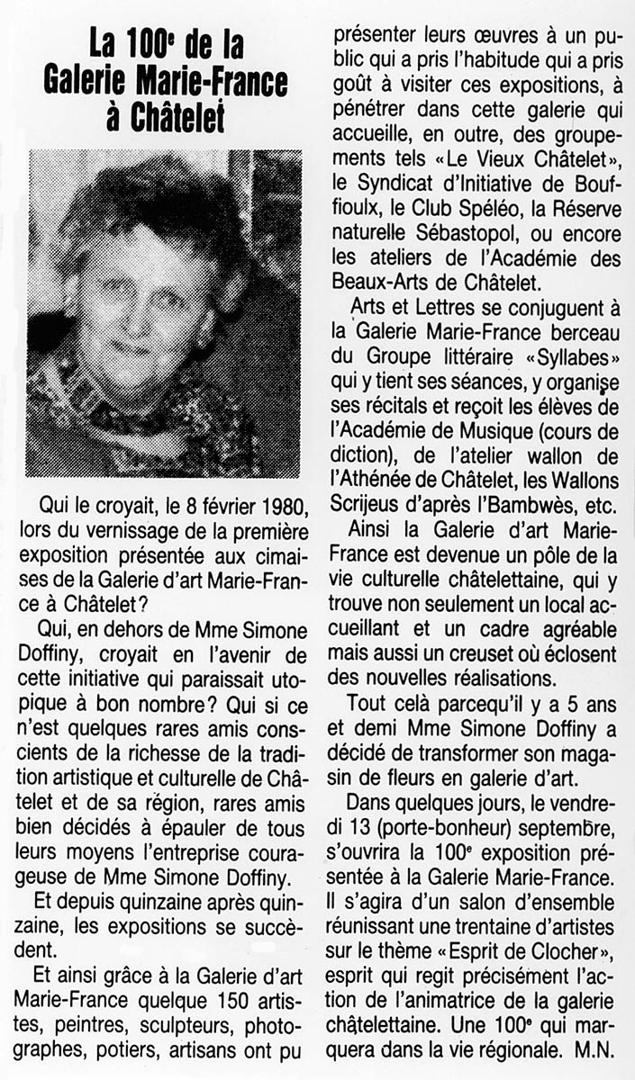 Châtelet - Expo collective 38 - Galerie 