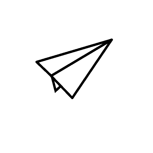 animat paper airplane