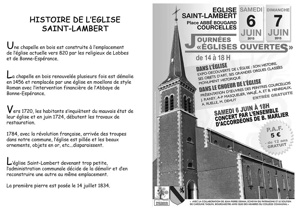 Exposition collective en l'église St Lambert du Petit-Courcelles - Juin 2015