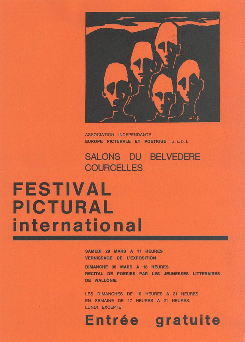Courcelles - Expo collective 22 - Europe picturale et poétique - 1969